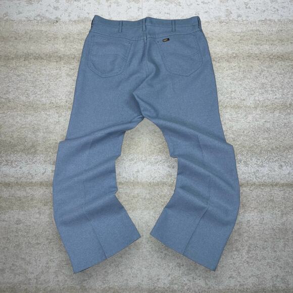 Lee Other - Vintage 90s Lee Dress Pants 36x30 Straight Fit Light Blue Union USA Flat Front